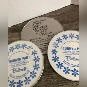 Vtg Ballonoff Retro Burner Pad Set